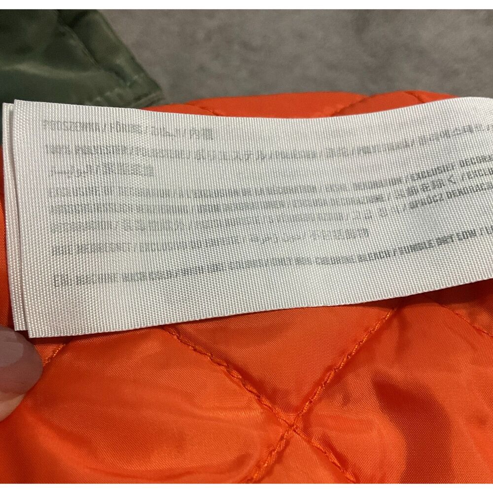 Hollister Green Bomber Jacket Full Zip Size L - Picture 11 of 15